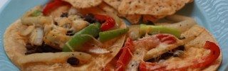open faced quesadillas