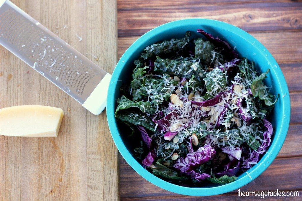 Easy Lacinato Kale Salad I Heart Vegetables