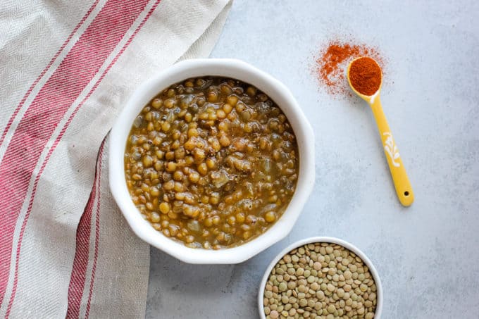 garlic lentil soup