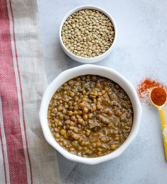 garlic lentil soup