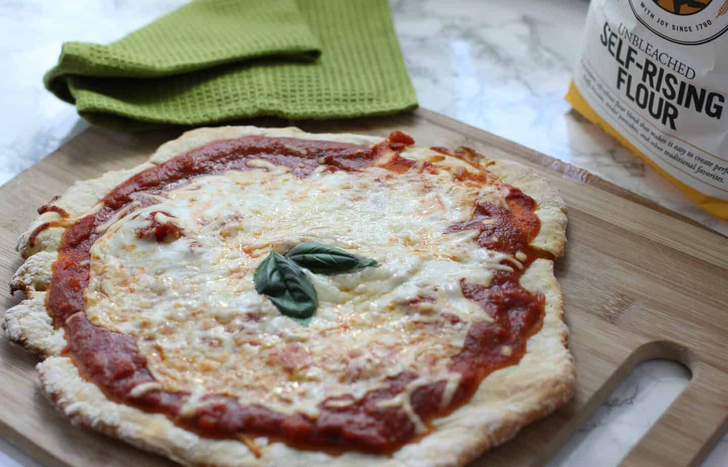 2 Ingredient Pizza Crust Recipe - I Heart Vegetables