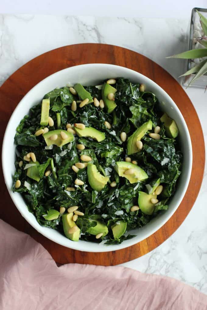 kale salad in a bowl