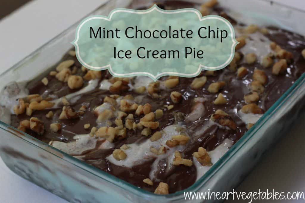 Mint Chocolate Chip Ice Cream Pie from I Heart Vegetables