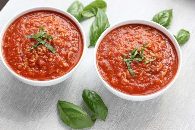 tomato and rice soup