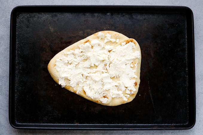 naan with ricotta