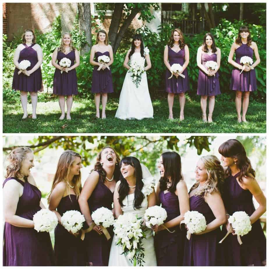 outdoor picture bridesmaids