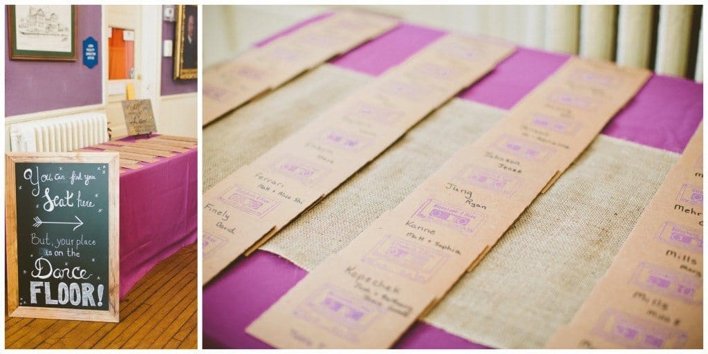 escort cards wedding