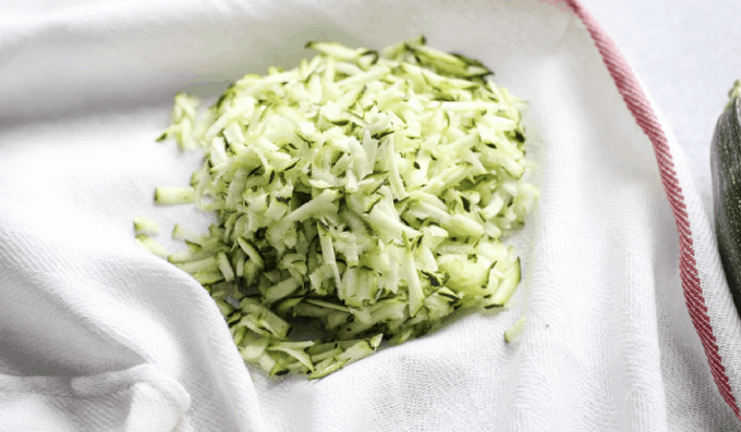 shredded zucchini