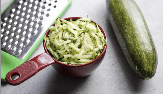 shredded zucchini