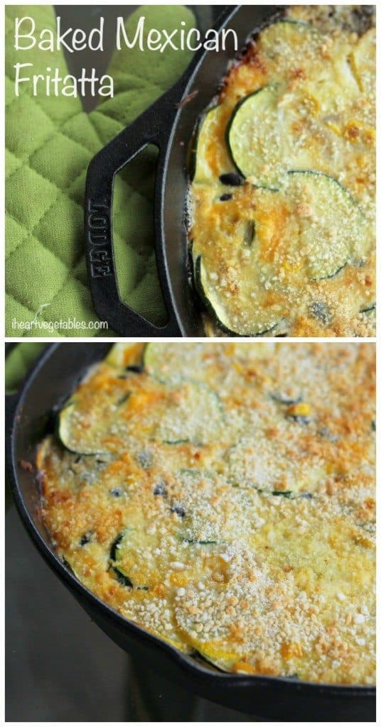 This baked fritatta recipe is perfect for brunch or dinner! Load up on veggies in this one dish meal!