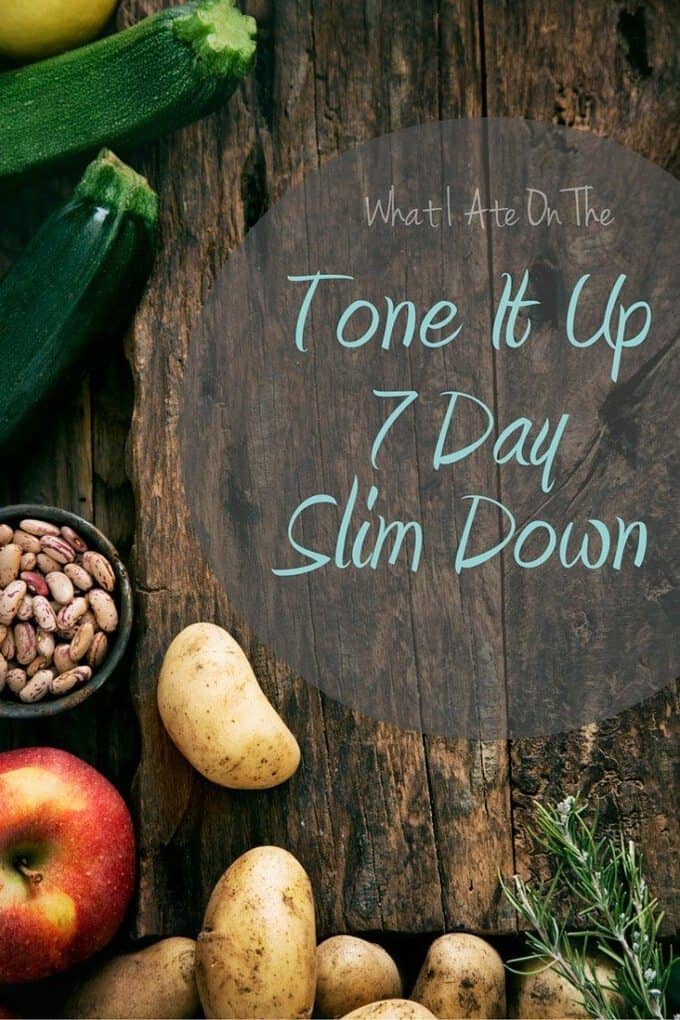 Thinking about trying the Tone It Up Nutrition Plan? Curious about the 7 Day Slim Down? Here's everything I ate on the TIU Meal Plan!