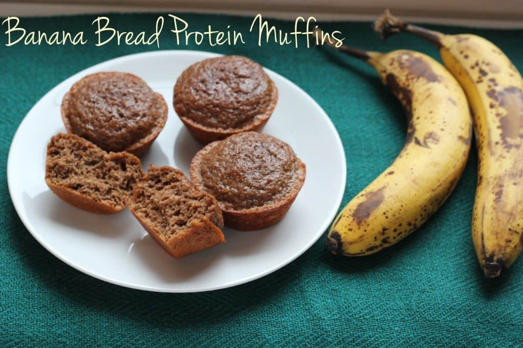 banana bread protein muffins