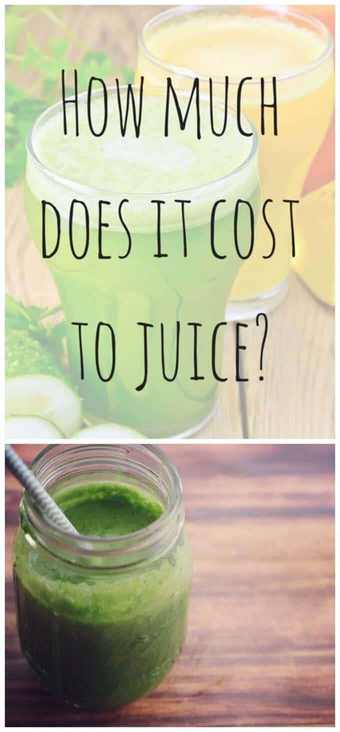 How Much Does it Cost to Juice? I Heart Vegetables