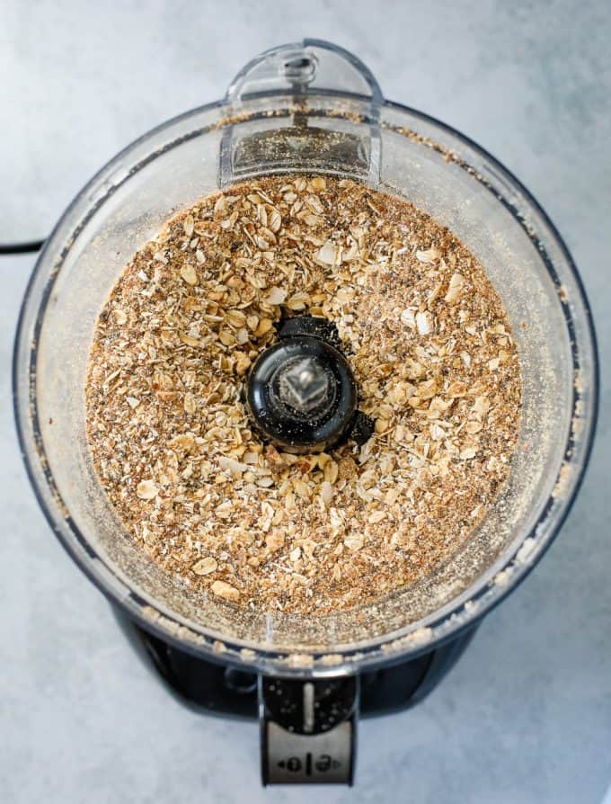 granola in a food processor