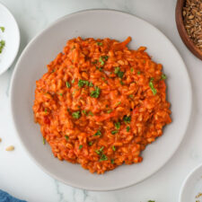Tomato Farro Risotto