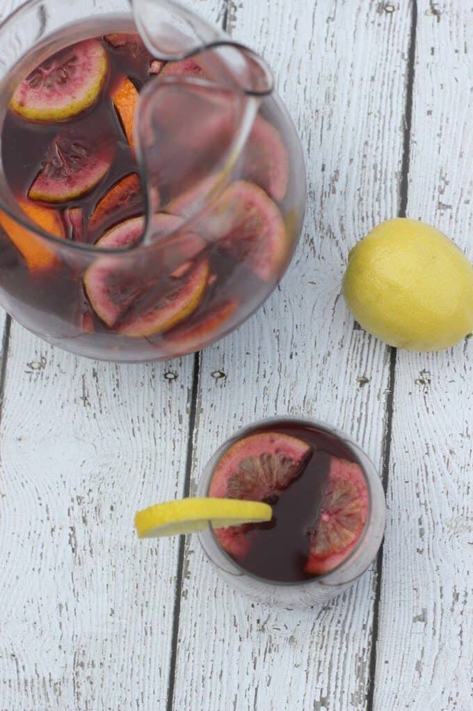 sangria in a glass