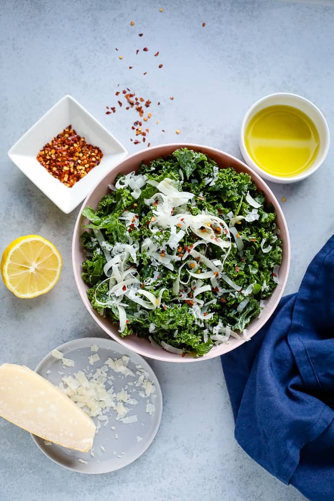 spicy kale salad