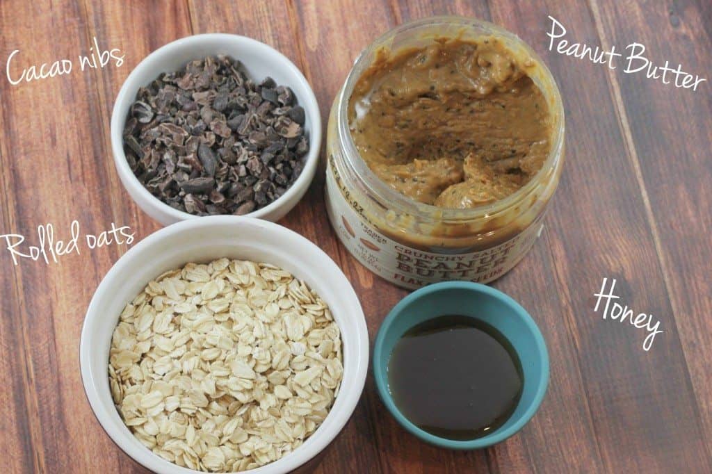 ingredients for peanut butter cup granola