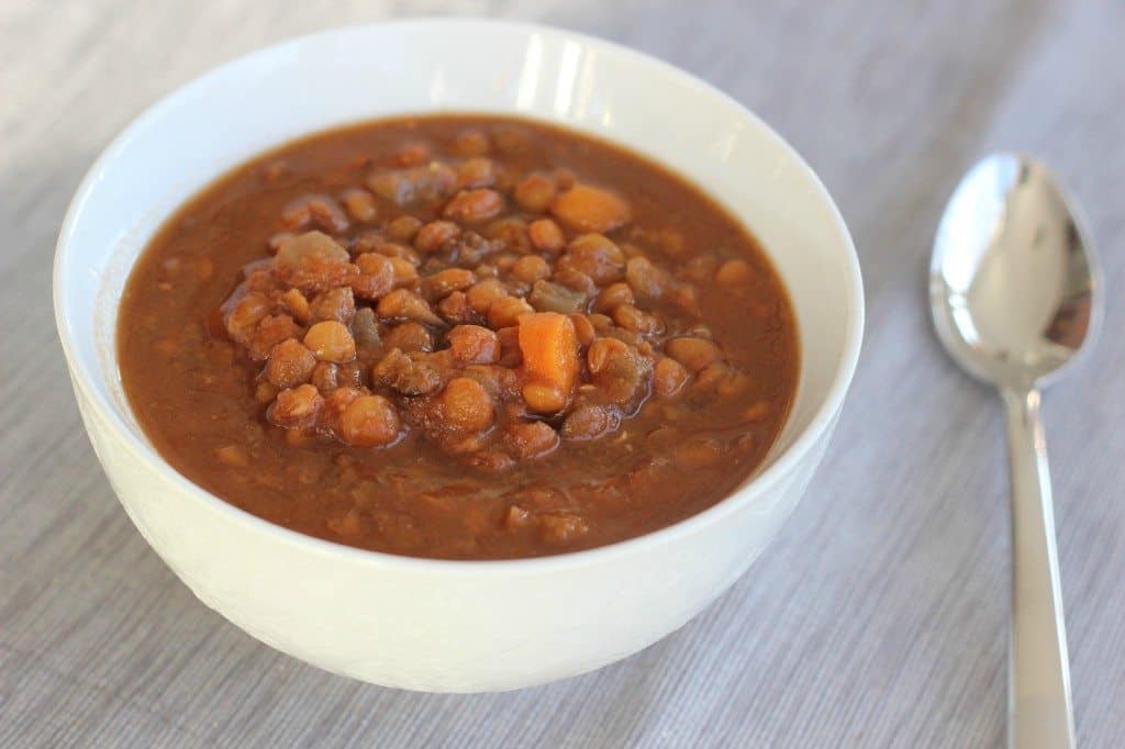 crockpot lentil soup