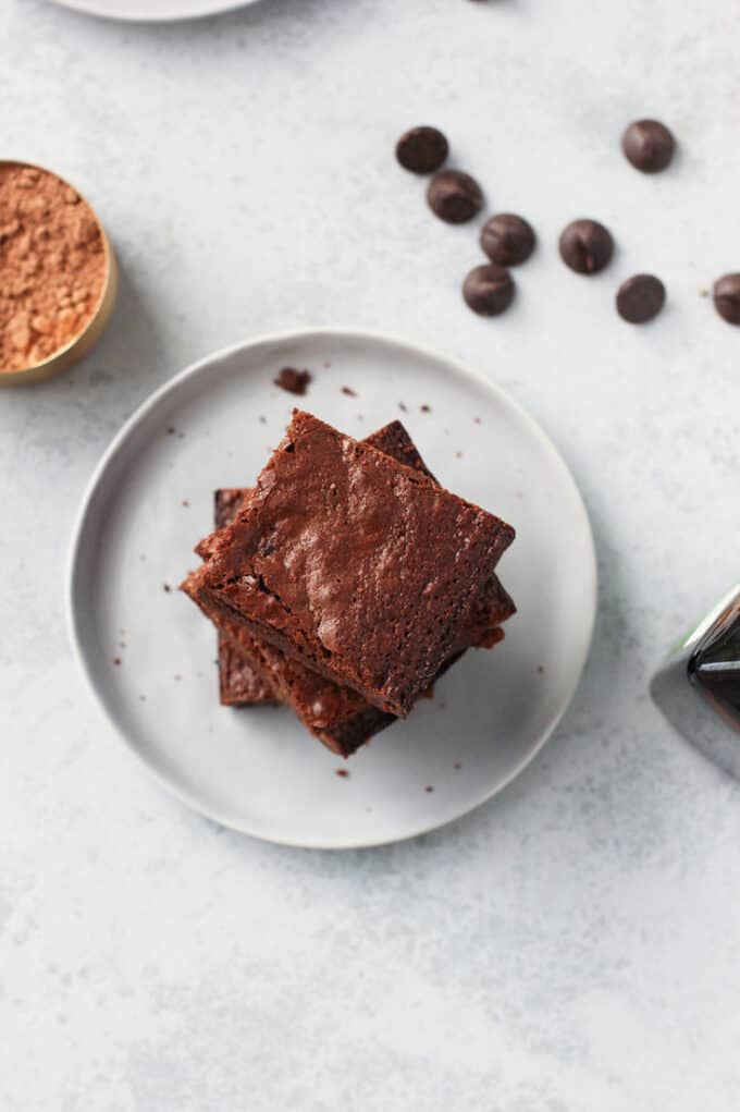 Double Chocolate Almond Flour Brownies