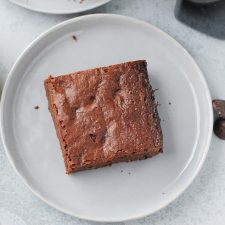 almond flour brownie on a plate