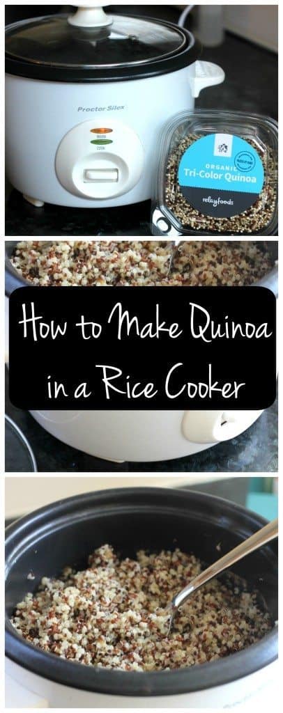 Did you know you can use your rice cooker for cooking quinoa? YES! Here's the simple way to make quinoa in your rice cooker!