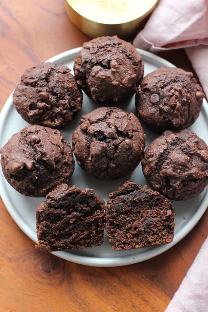 Vegan Chocolate Avocado Muffin Recipe I Heart Vegetables