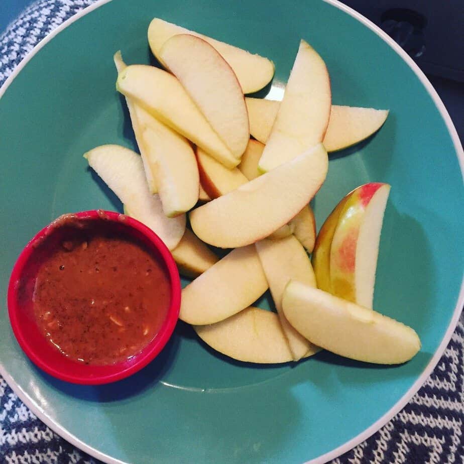 almond butter and apple