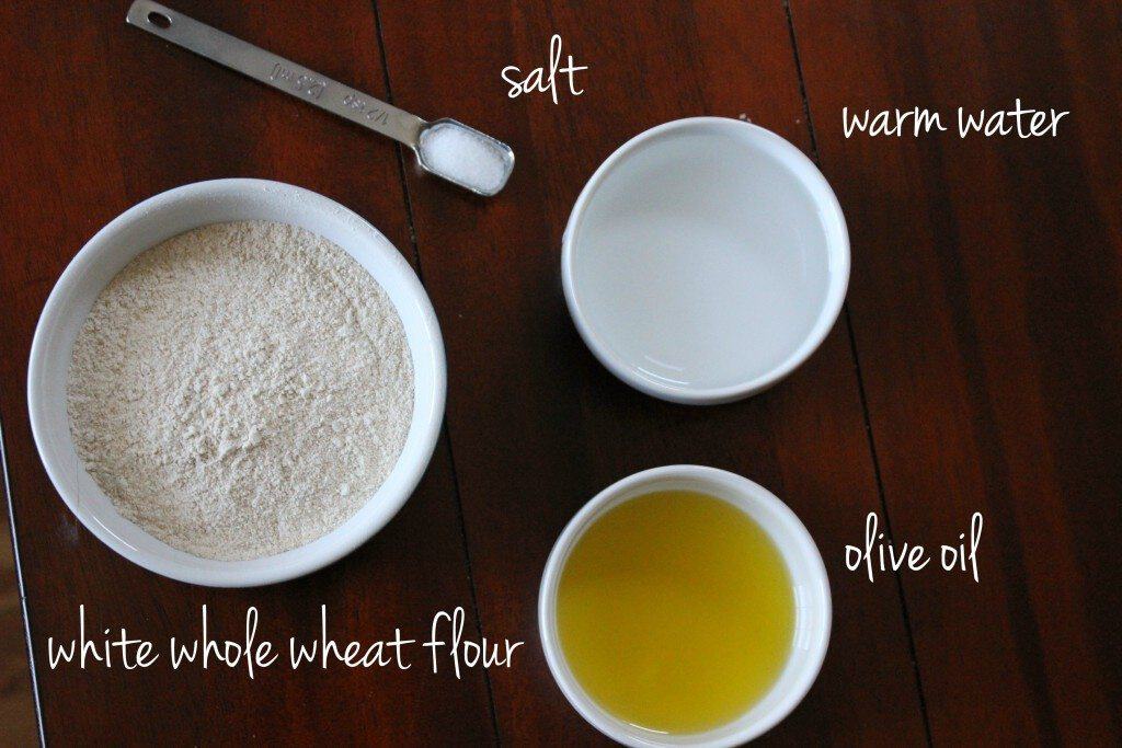 easy whole wheat flatbread ingredients