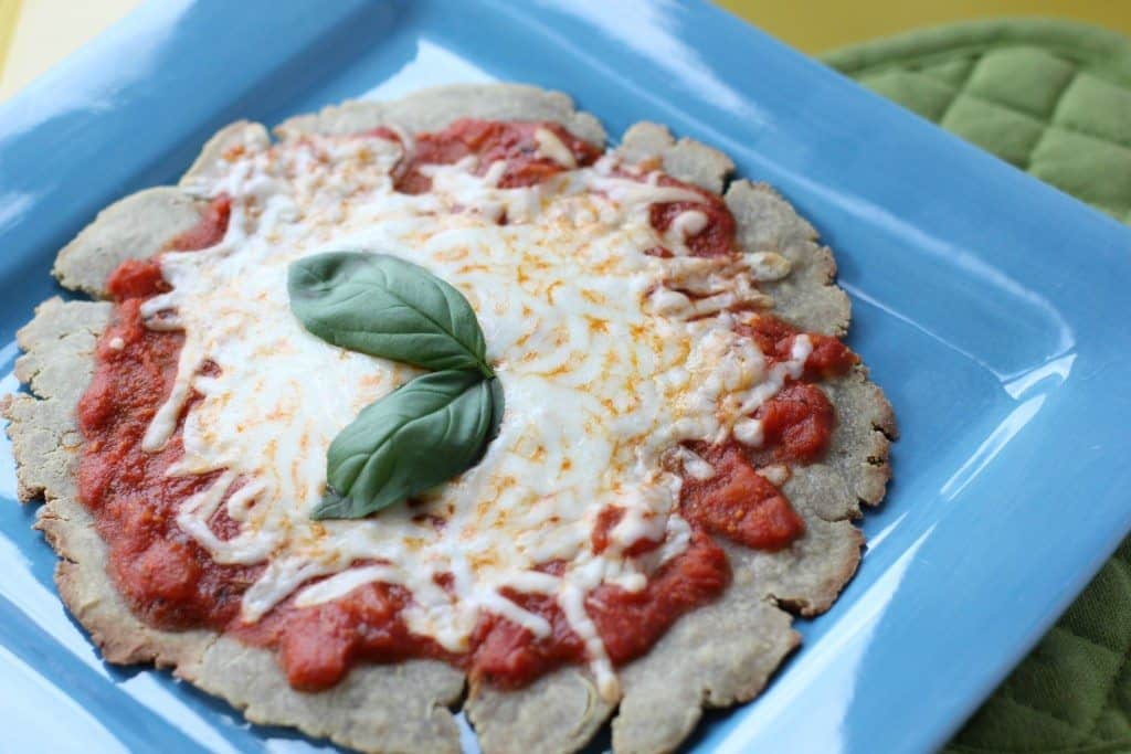 single serving quinoa pizza