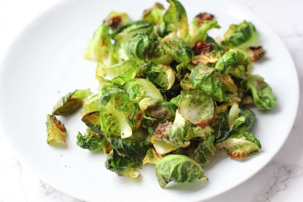 spicy brussels sprout chips