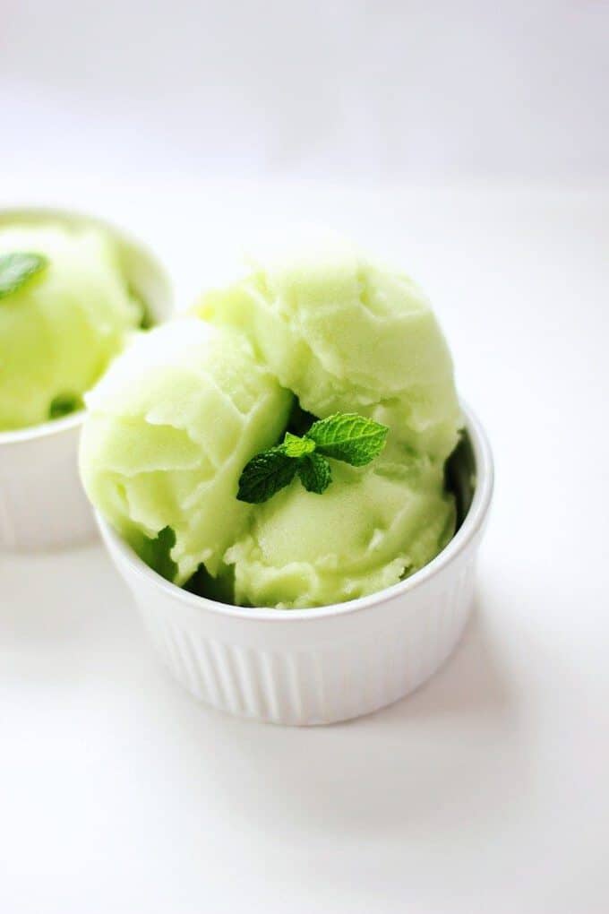 This honeydew sorbet recipe is so simple! You only need a few ingredients for this healthy, vegan, & gluten free summer treat.