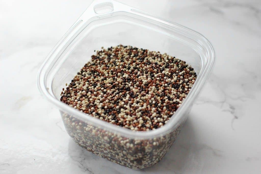 raw quinoa in a bowl