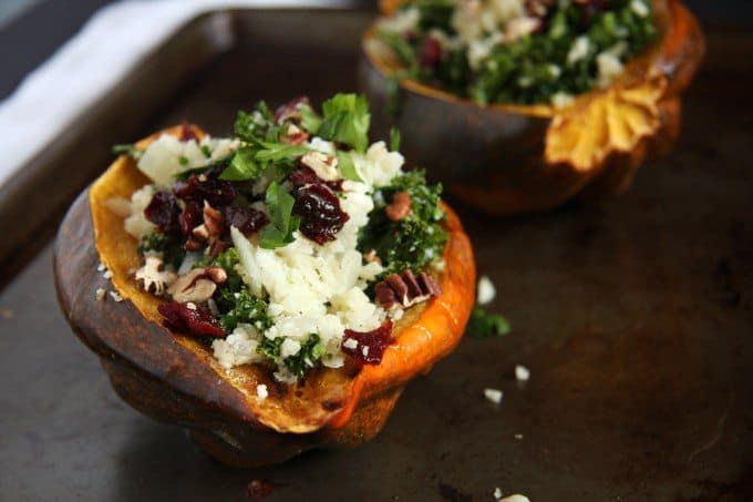 Cauliflower-Rice-Stuffed-Acorn-Squash