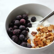 blueberries and granola
