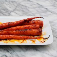 roasted carrots with harissa and honey