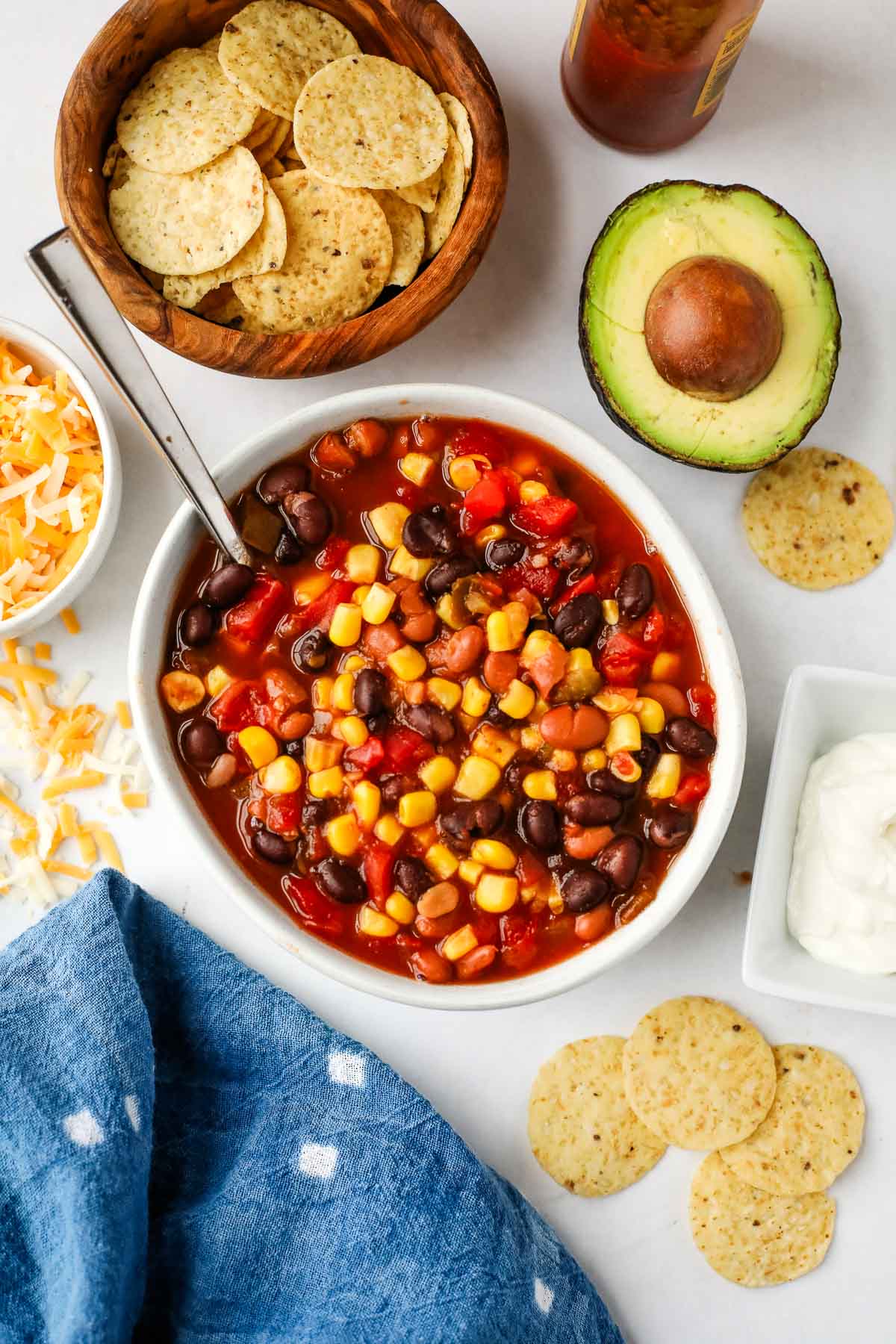 taco soup toppings