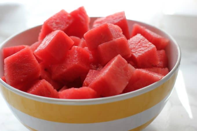 Bowl of watermelon