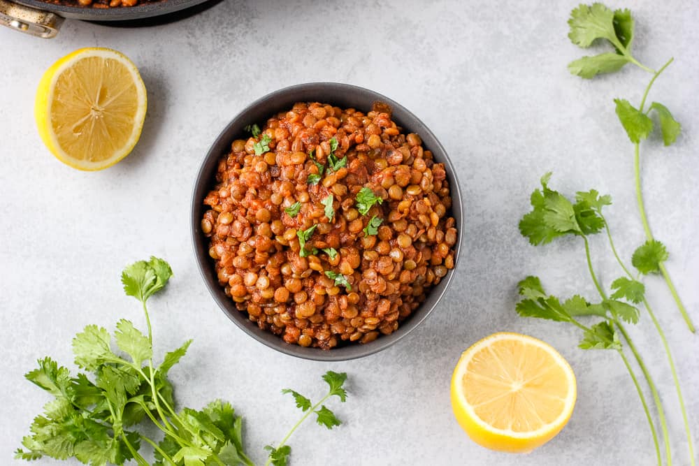 Simple Spiced Lentils - I Heart Vegetables