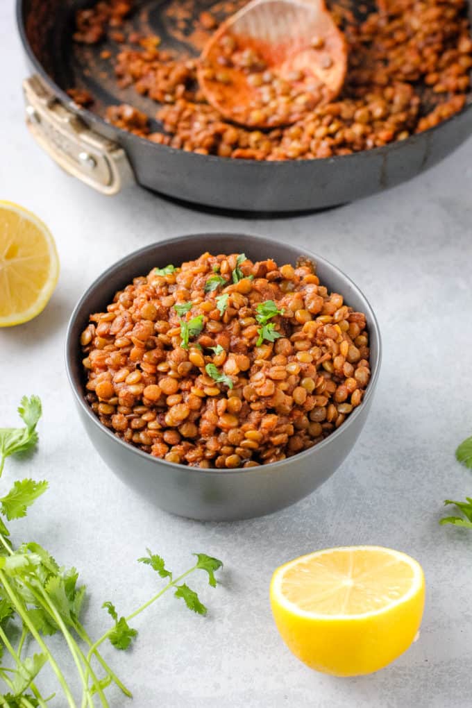 Simple Spiced Lentils - I Heart Vegetables