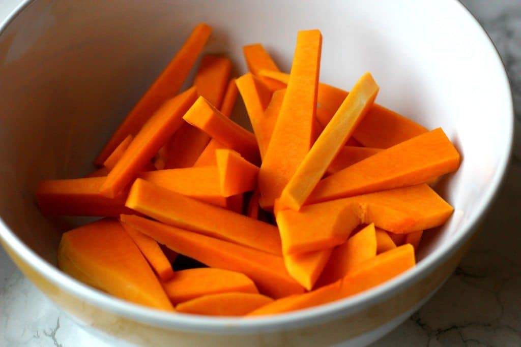 sliced butternut squash