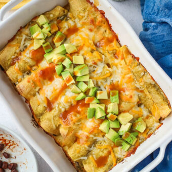 5 Ingredient Black Bean Enchiladas
