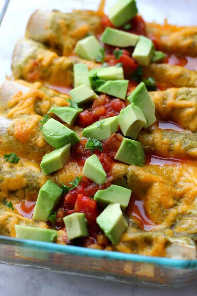 black bean enchiladas