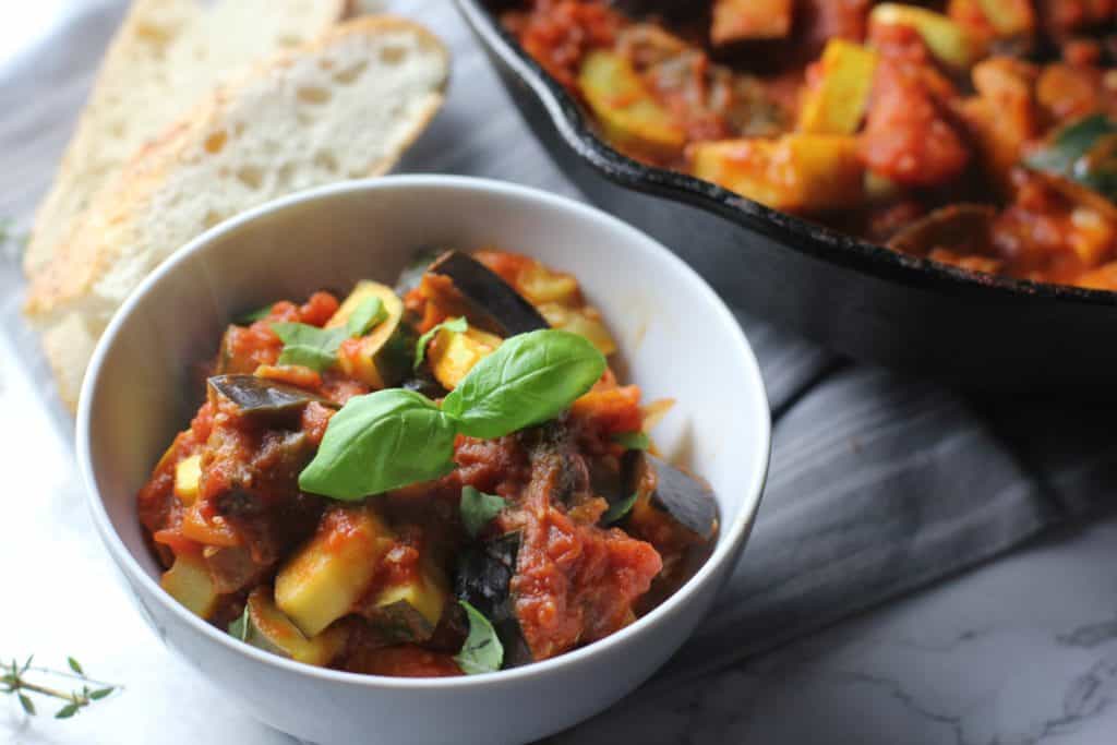 vegan one pan ratatouille