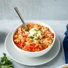 chickpea farro soup