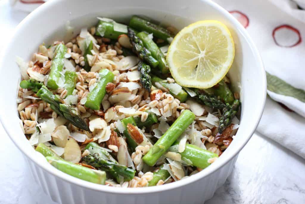 asparagus and farro salad