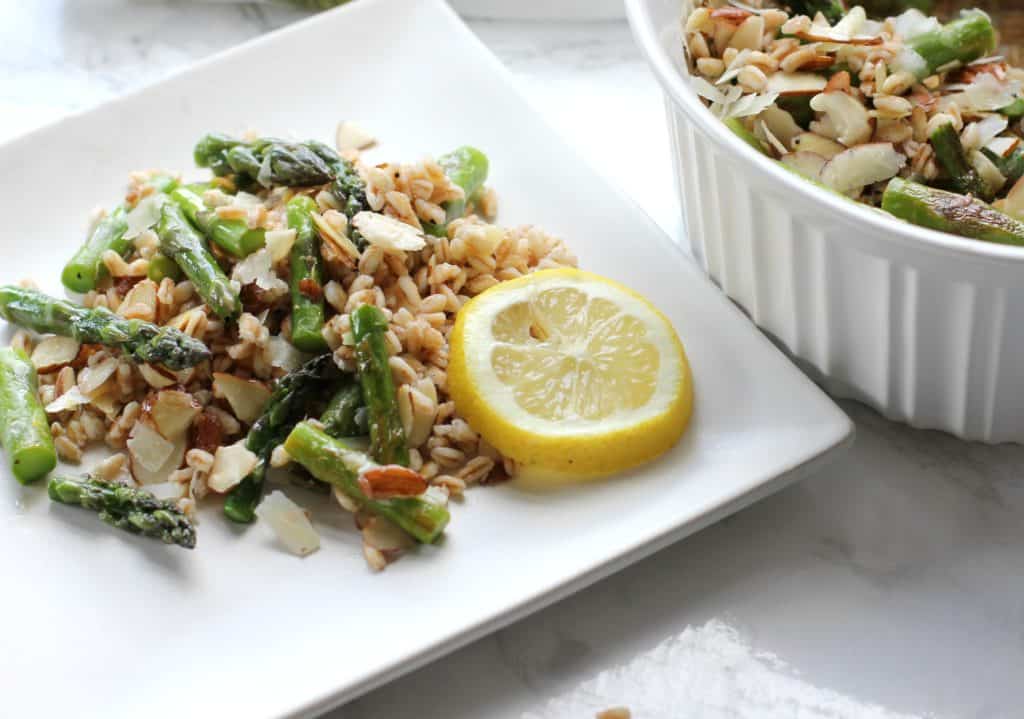 asparagus and farro salad