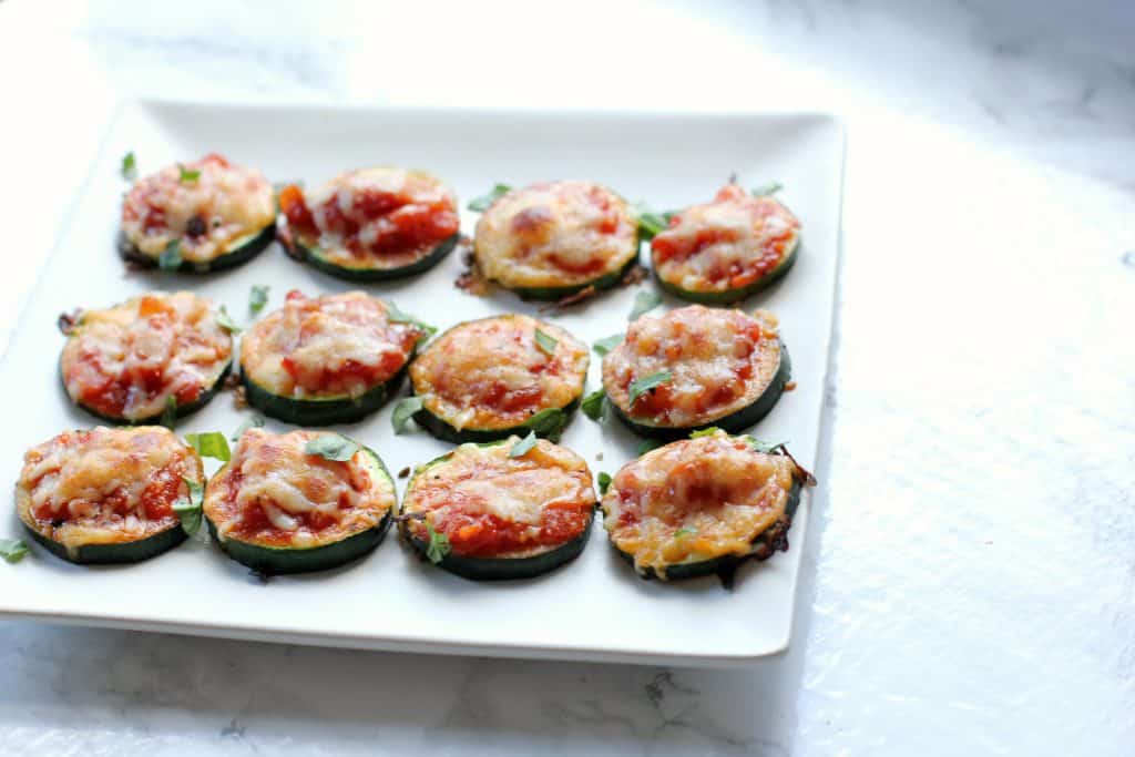 pizza bites on a plate