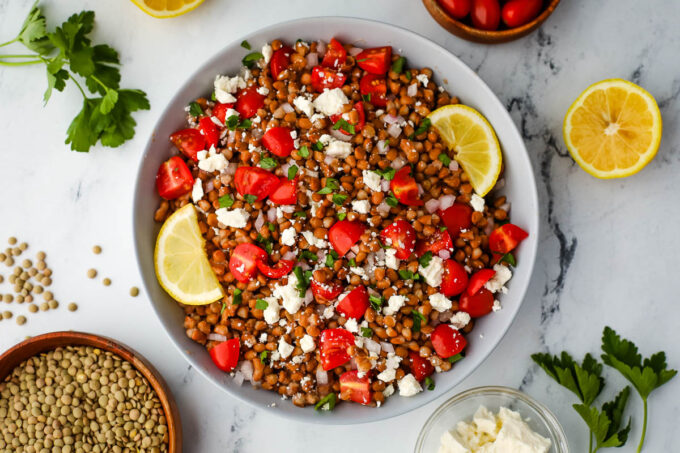 easy lentil salad