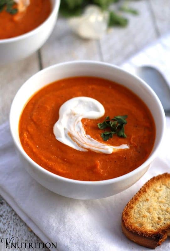 roasted chickpea and tomato soup